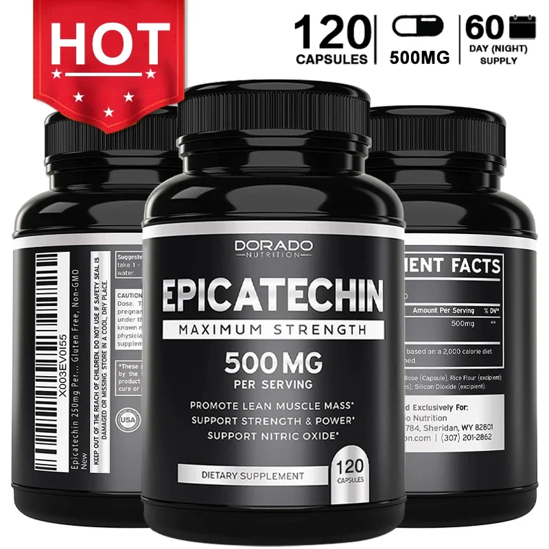 Pre Workout Supplement - Epicatechin özü takviyesi, 500 Mg-yalın kas,