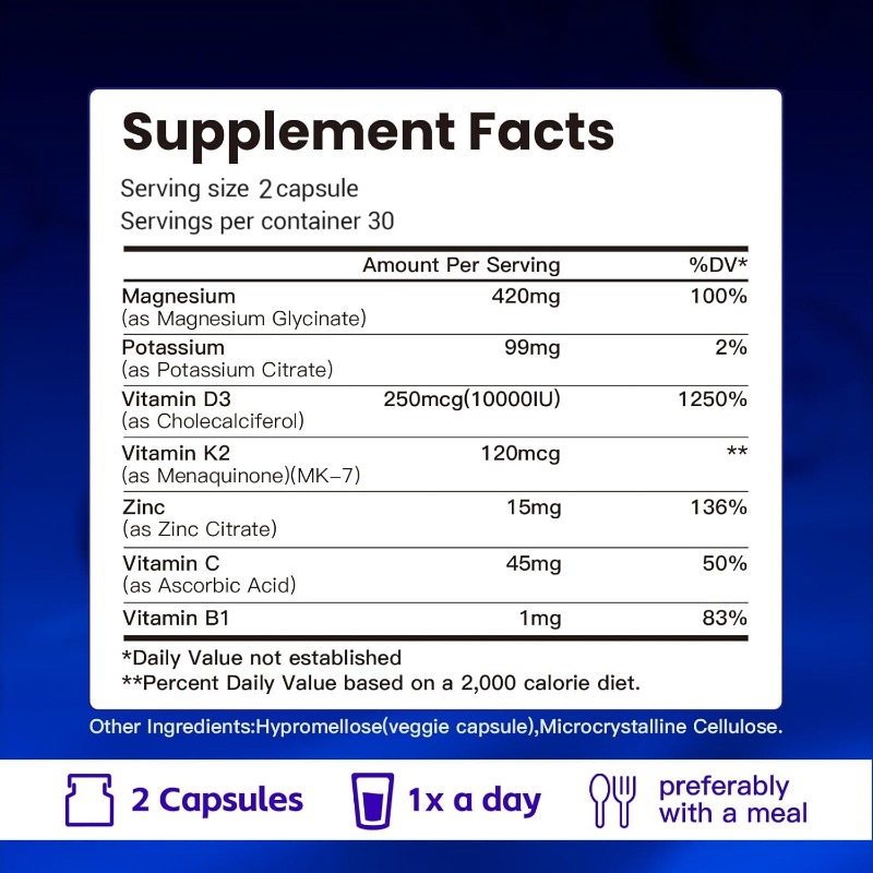 Potasyum magnezyum çinko kapsü - Vitamin D3 K2 Drop incelemesi ve fiyatı