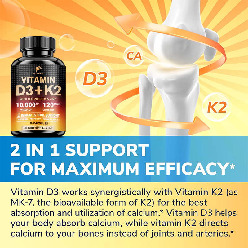 10000IU Vitamin D3 K2 Takviyes - Vitamin D3 K2 Drop incelemesi ve fiyatı