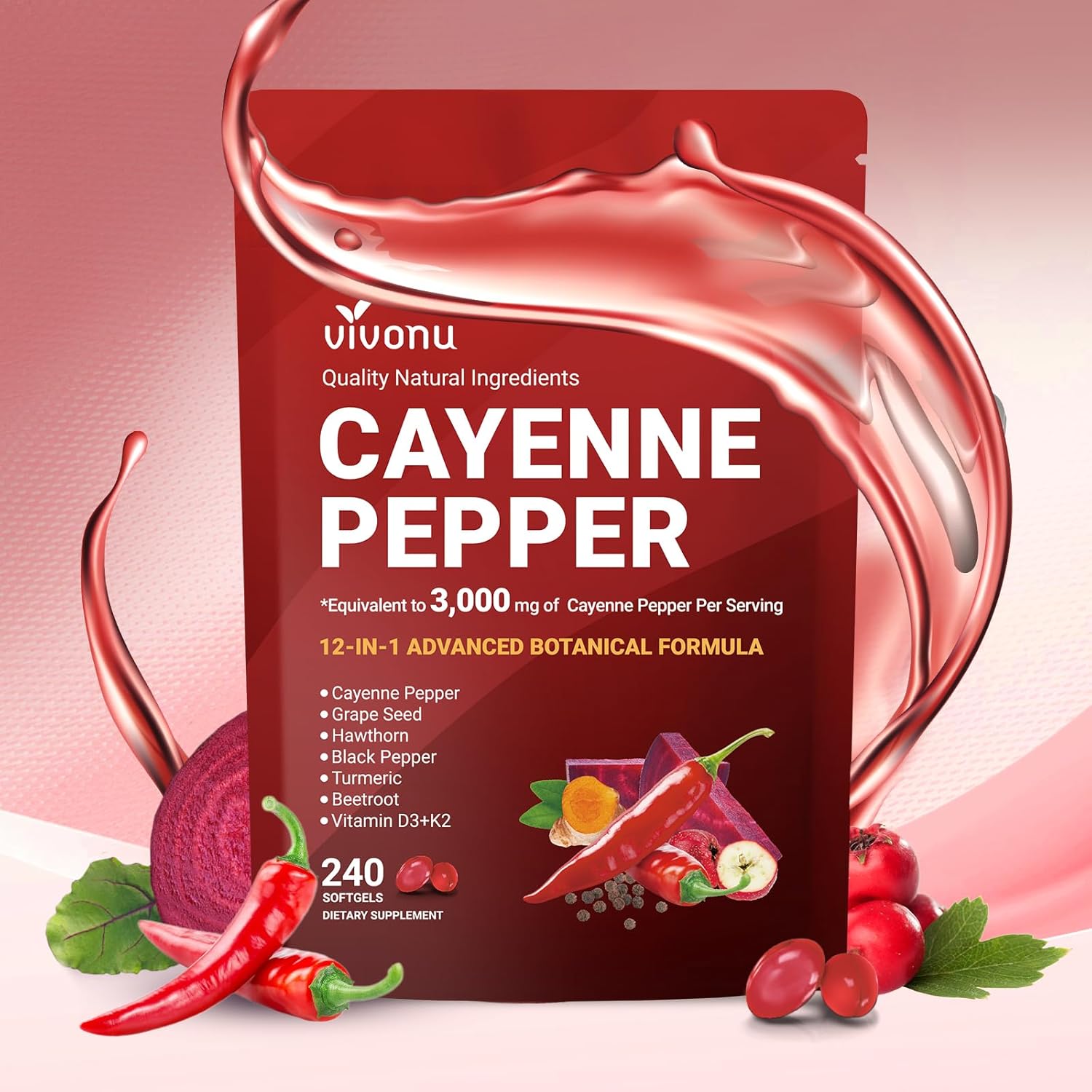 VivoNu Cayenne Biberi Yumuşak  - Vitamin D3 K2 Drop incelemesi ve fiyatı