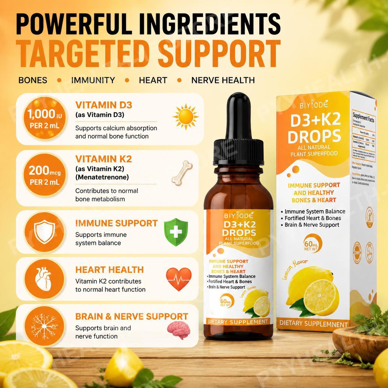 BIYODE Vitamin D3 K2 Sıvı Daml - Vitamin D3 K2 Drop incelemesi ve fiyatı