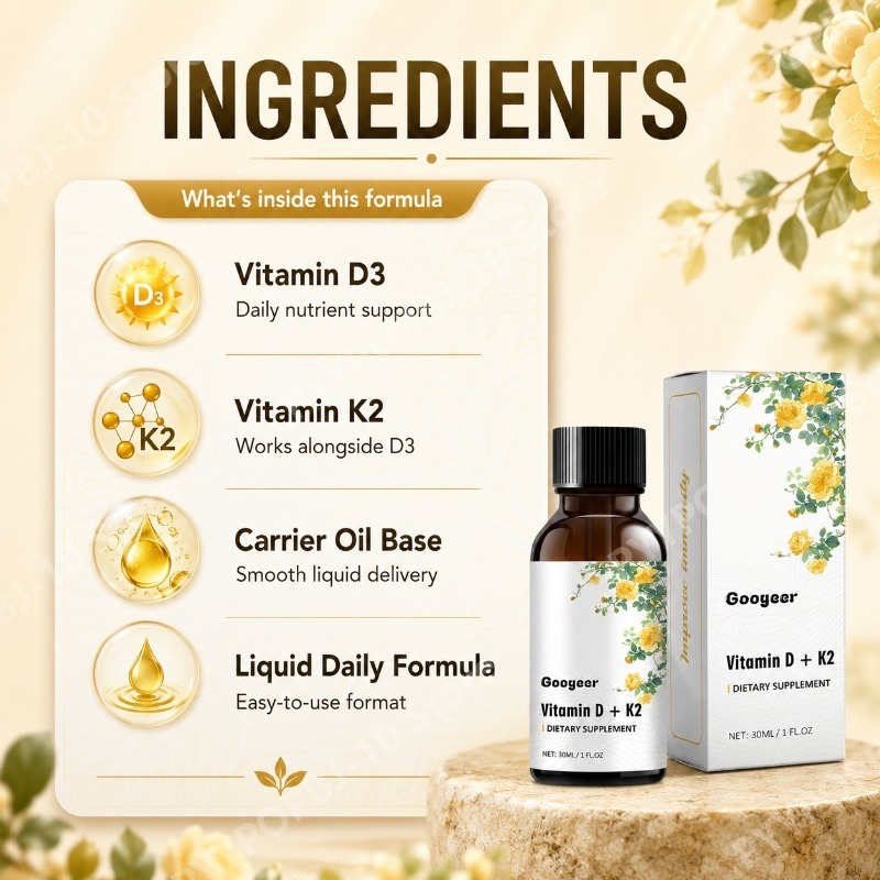 Googeer Vitamin D3 K2 Sıvı Dam - Vitamin D3 K2 Drop incelemesi ve fiyatı